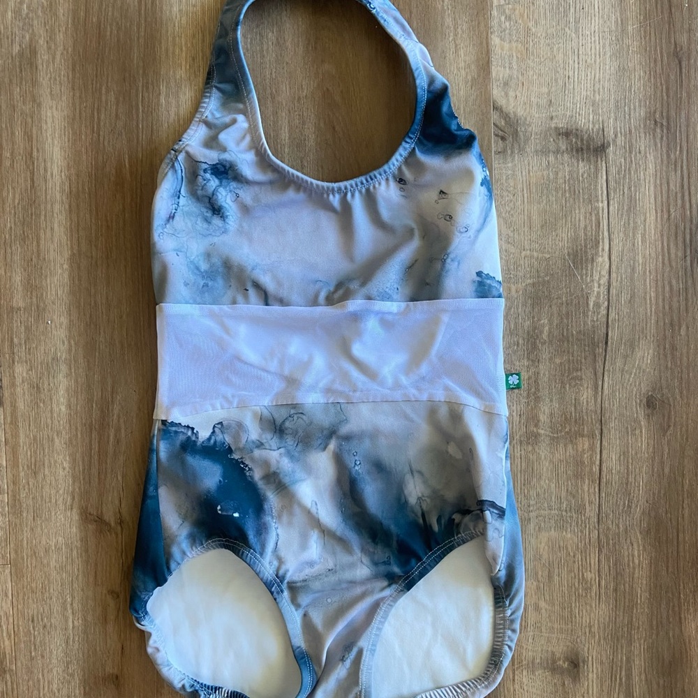 *super flattering haltered lucky leo with mesh*     *lightly worn*